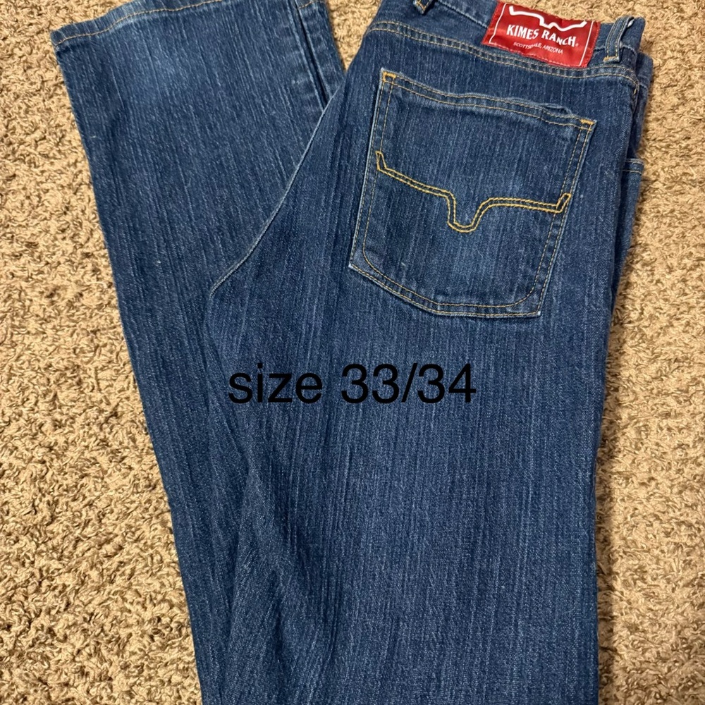 Kimes Ranch Men's Denim Straight Jeans